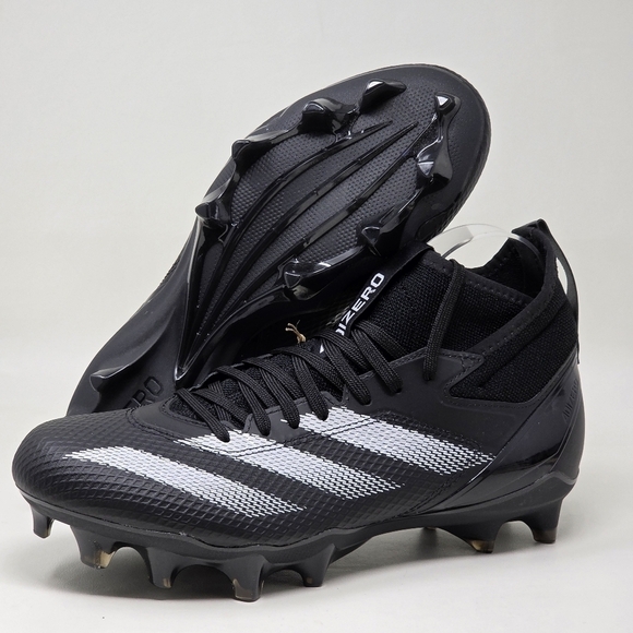 Adidas Adizero Impact Football Cleats Black White IE9661 Men’s Size 10 New main image 4